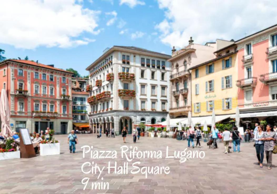 Modern Boho Style Suite In Lugano City -By Easylife Swiss エクステリア 写真